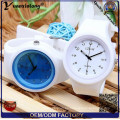 Yxl-995 Creative Candy color de silicona goma de gelatina de gel de cuarzo Relojes Mujer linda analógica reloj de pulsera de deportes